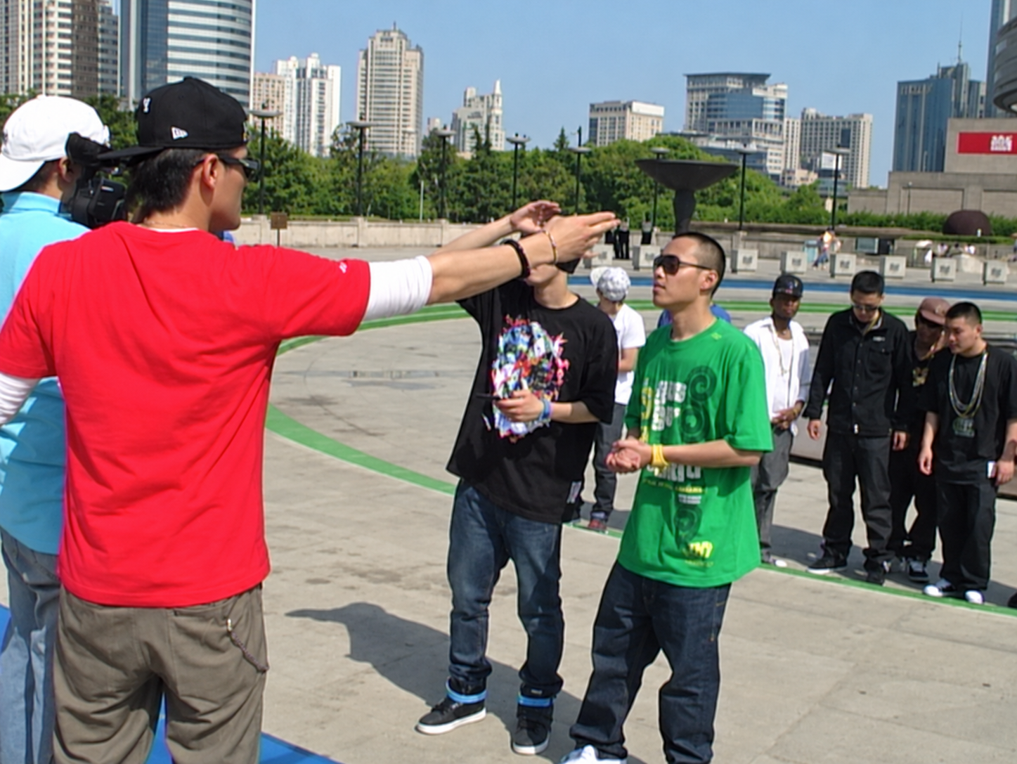 Early Zhong.TV outdoor filming session