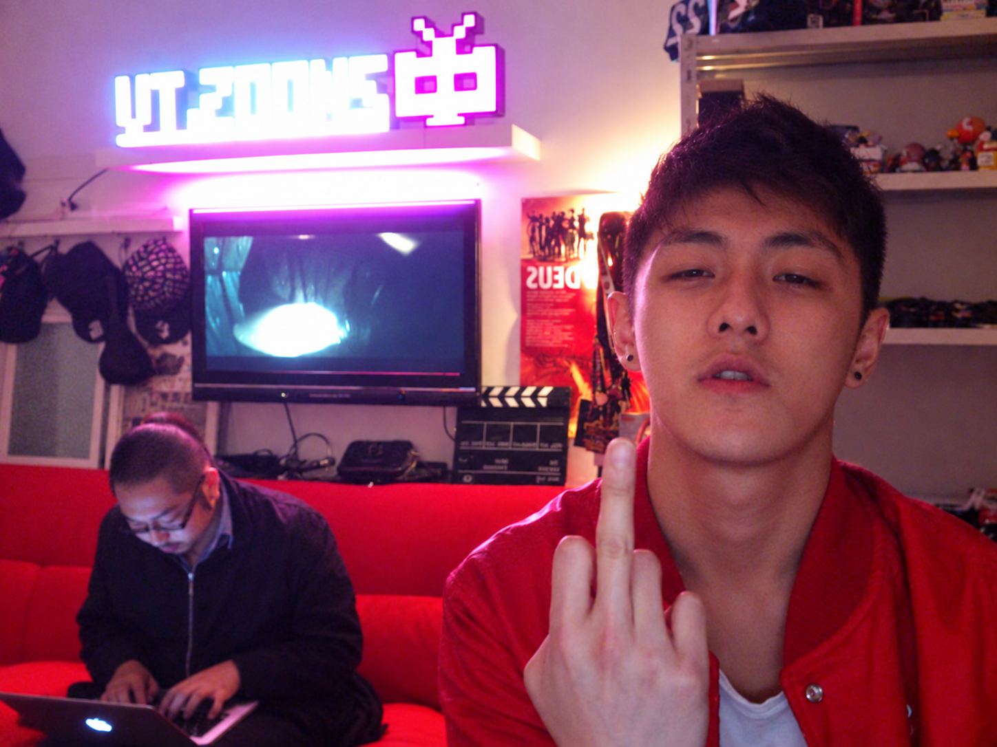 Stanley Yang in Daddy Chang’s home studio