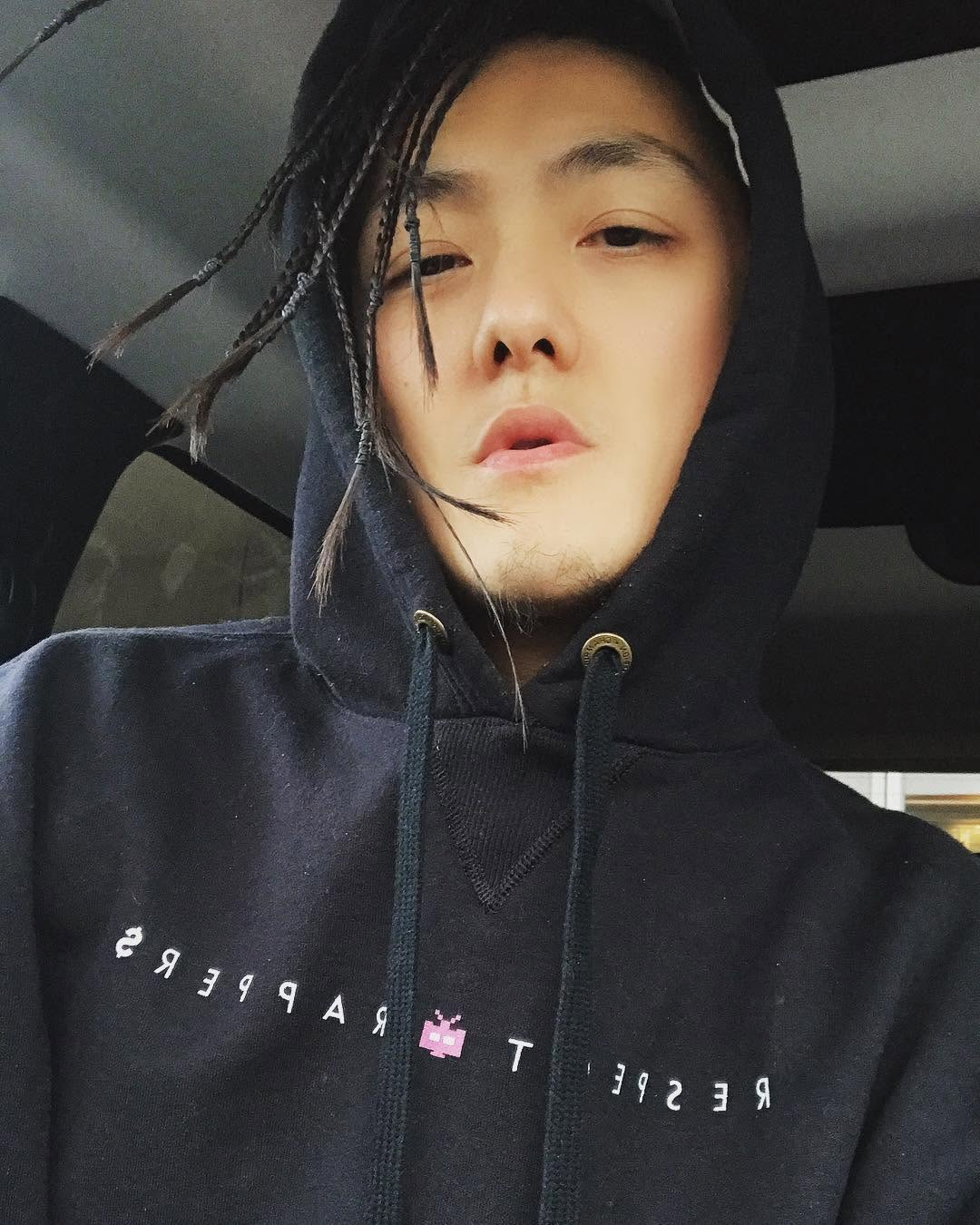 Stanley Yang wearing Zhong.TV merchandise
