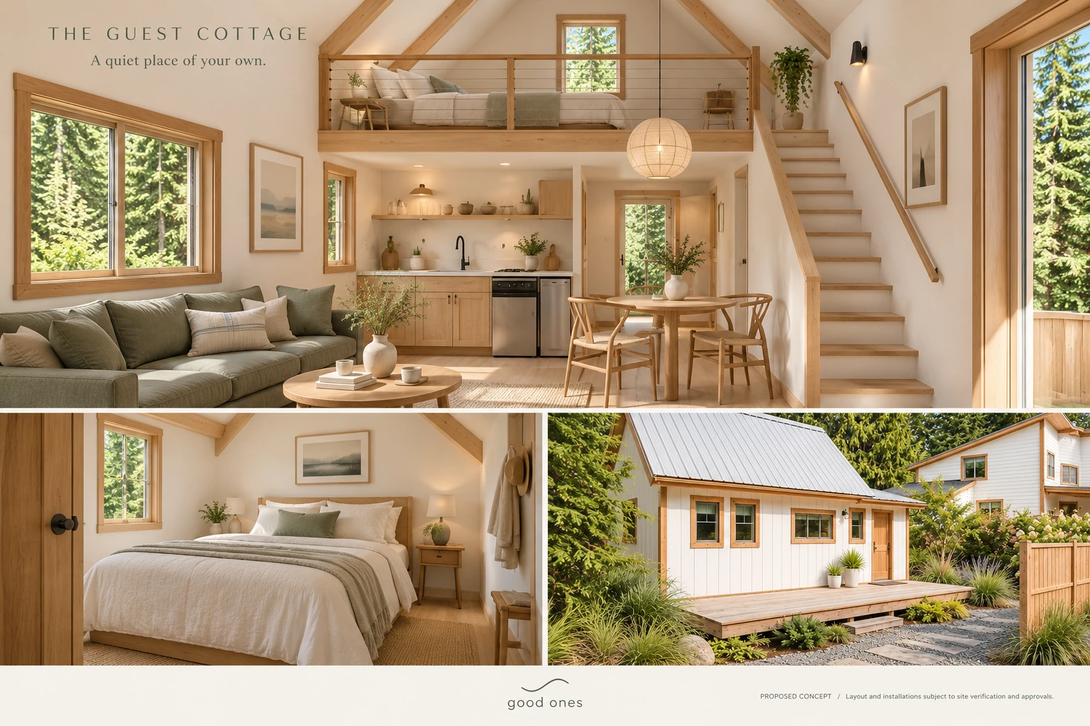 GOOD ONES — forest guest cottage concept