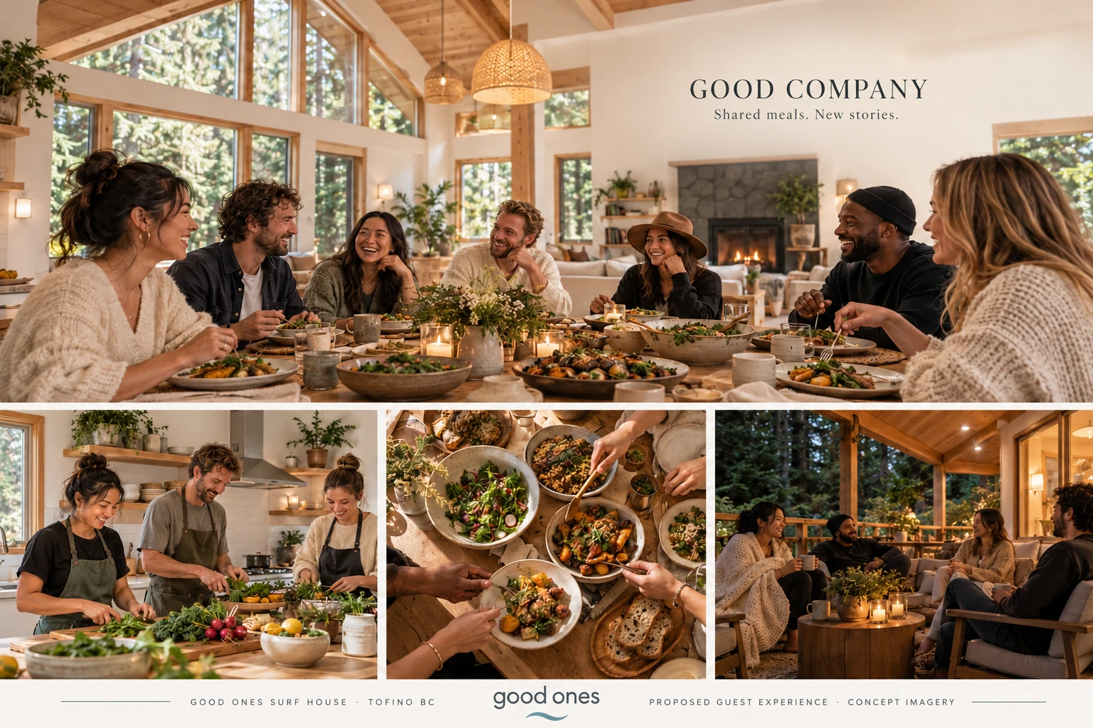 GOOD ONES SURF HOUSE — GOOD COMPANY / communal dinners and conversation