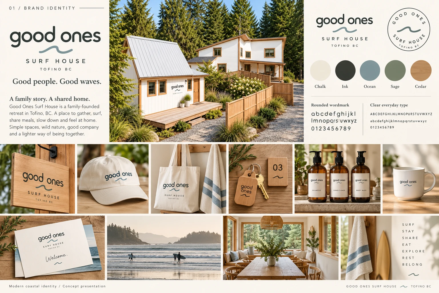 GOOD ONES SURF HOUSE — Tofino brand identity