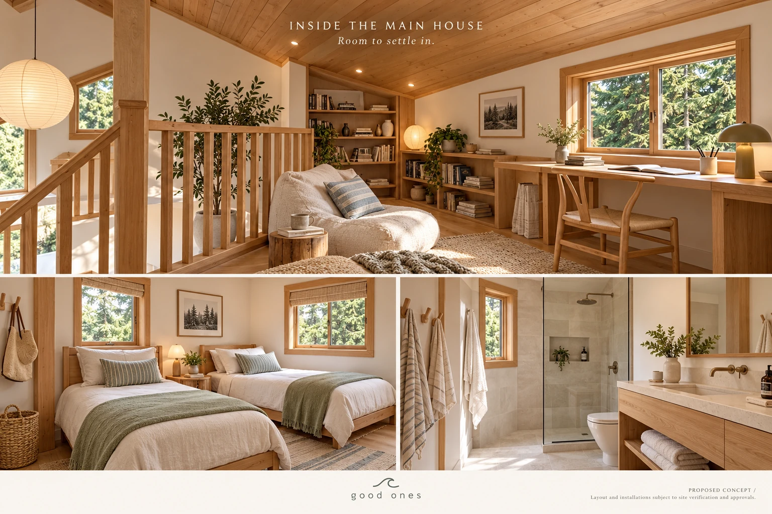 GOOD ONES SURF HOUSE — Inside the Main House / room to settle in