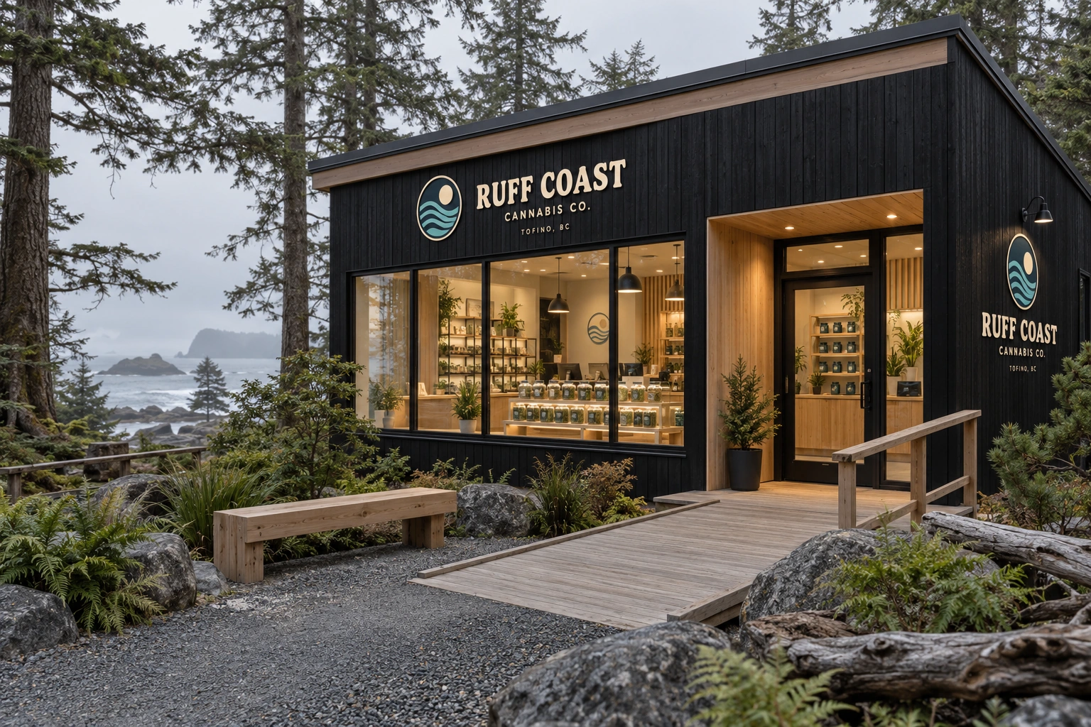 RUFF COAST — Coastal storefront and landscape