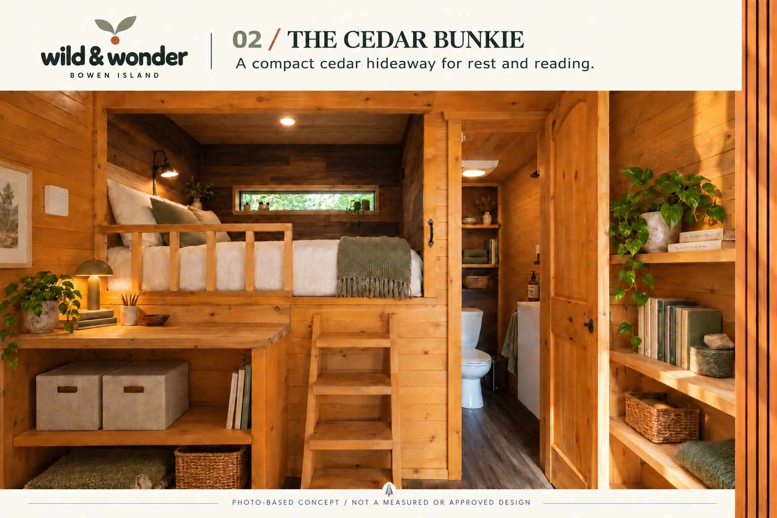 WILD & WONDER — 02 / The Cedar Bunkie