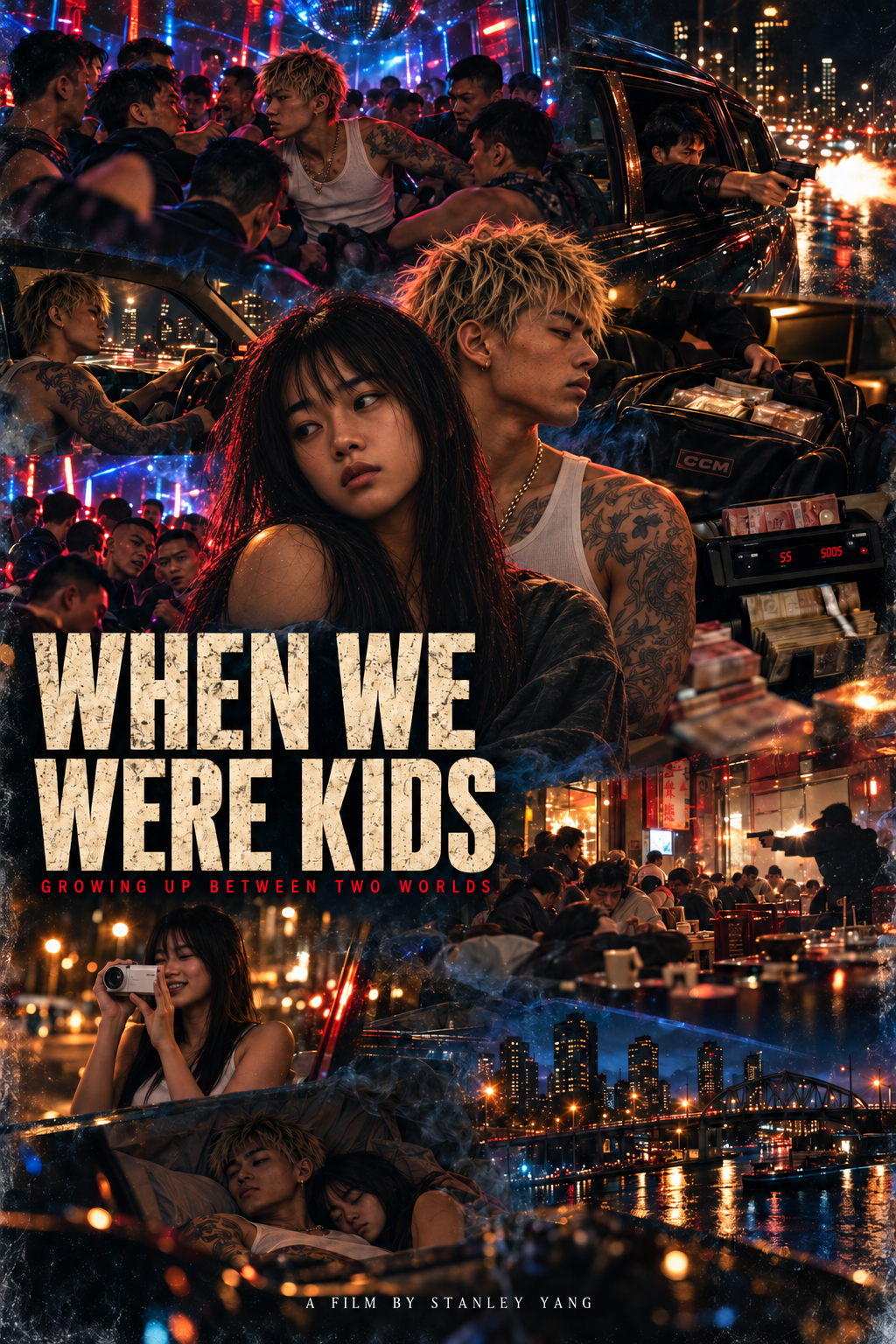 Nina and Kai amid a nightclub confrontation, night drive, money and restaurant scenes
