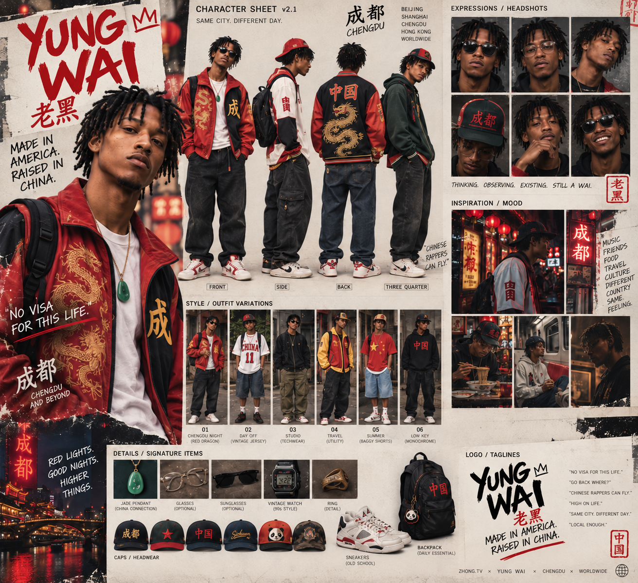 Yung Wai — Character canon / expressions / signature details